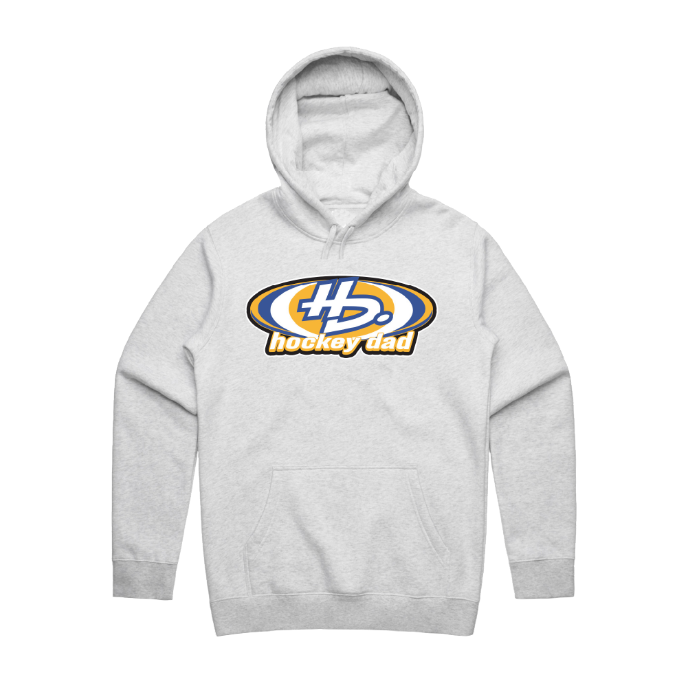 Hockey Dad / HD Logo Hoodie Ash Grey