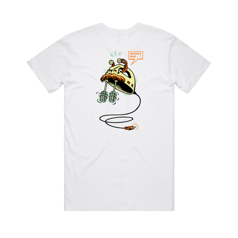 Hockey Dad / Egg Beater T-Shirt White