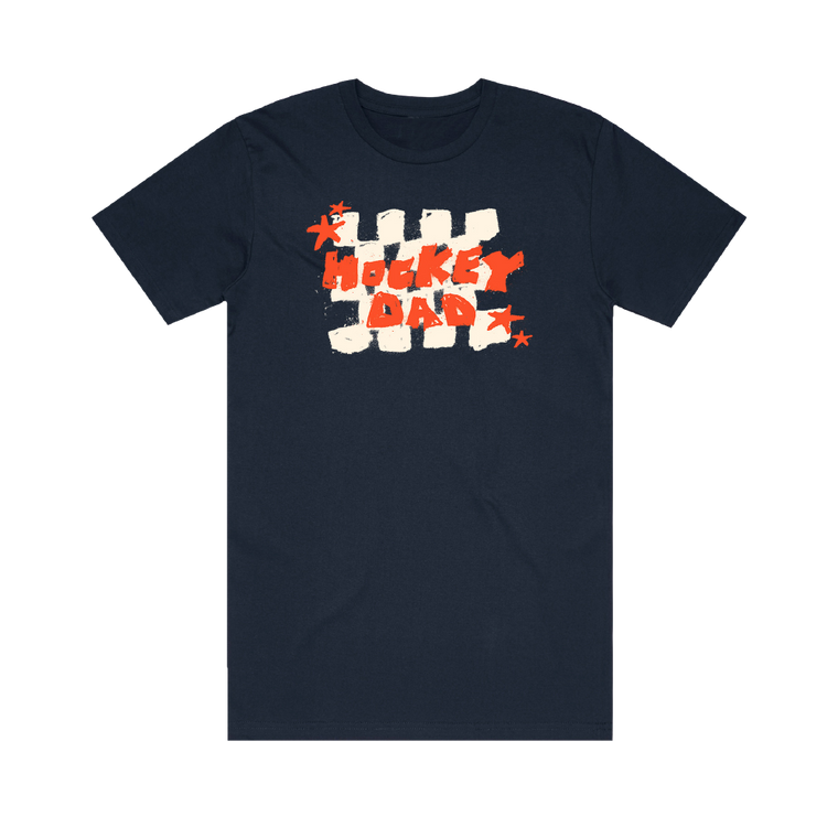 Hockey Dad / Checkers Logo T-Shirt Navy