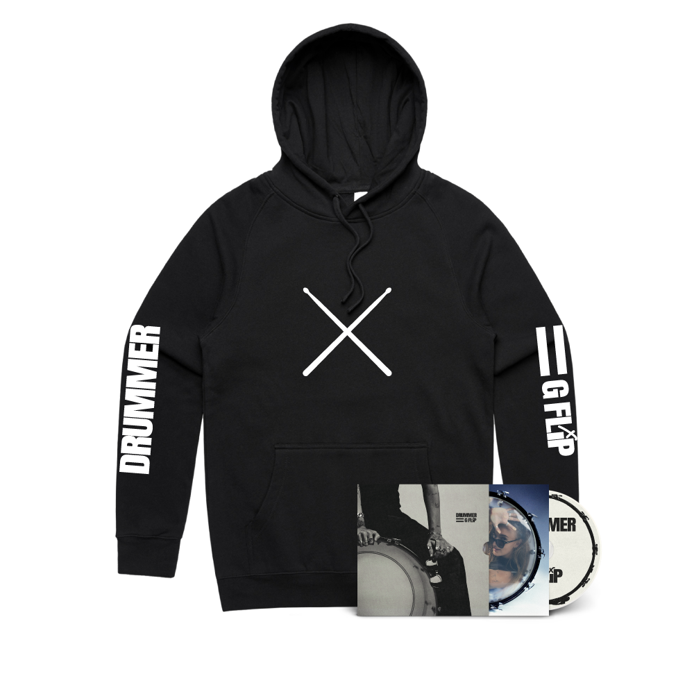 G Flip / DRUMMER CD & Black Hoodie Bundle