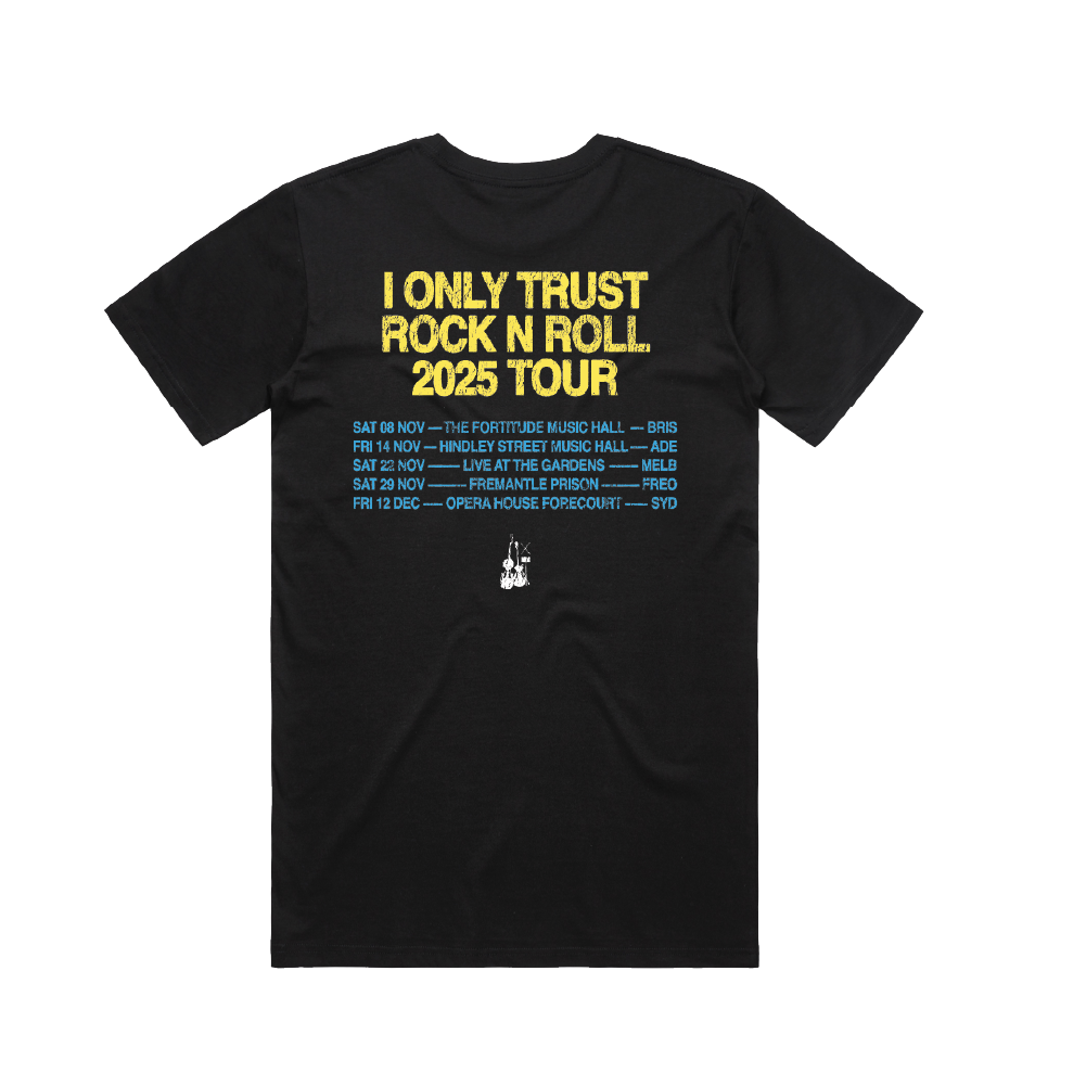 The Living End / I Only Trust Rock N Roll Tour Black Tee
