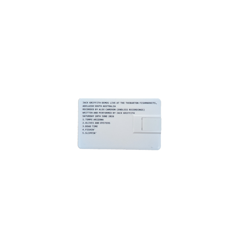 Jack Griffith 'Demos Live at the Thebarton Fish Markets' Business Card USB