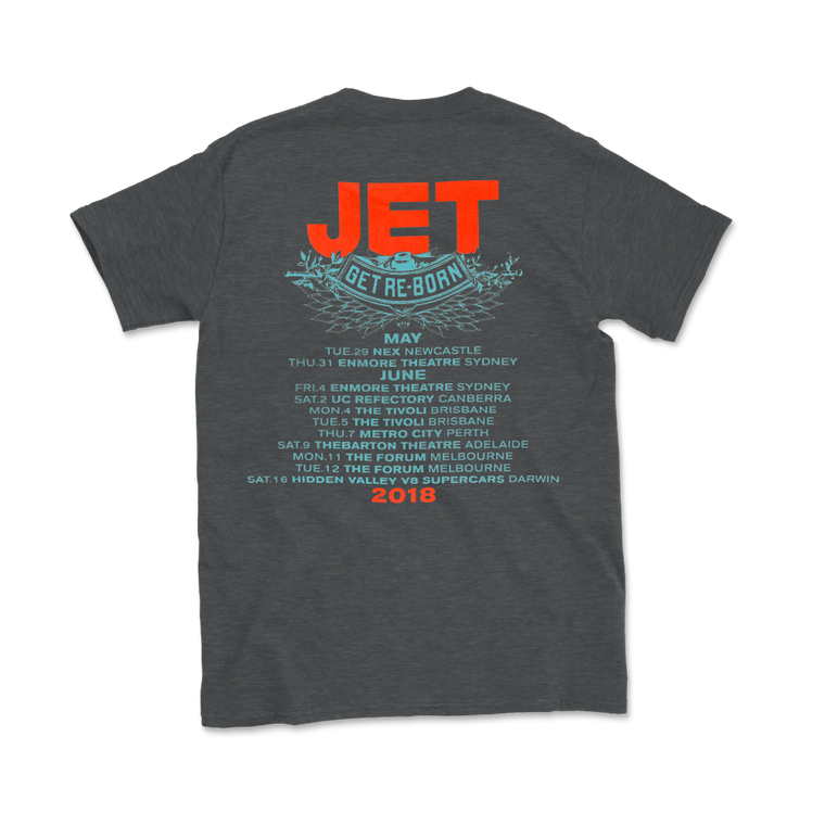 Jet / Get Reborn 2018 Tour Grey Tee