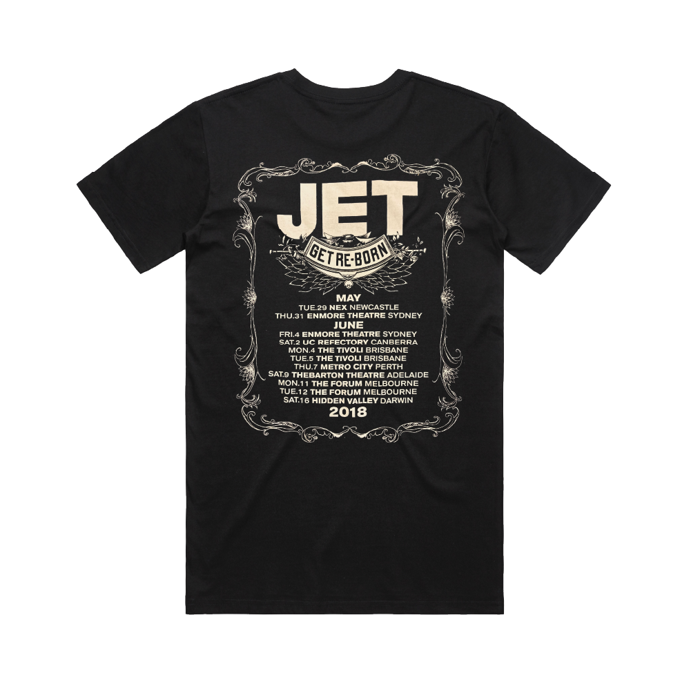 Jet / Get Reborn Black Tee