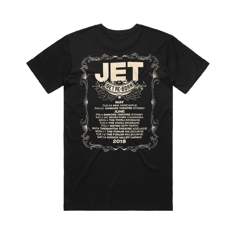 Jet / Get Reborn Black Tee