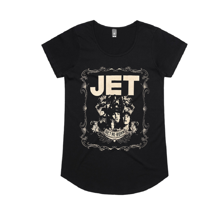 Jet / Get Reborn Women's Black Tee