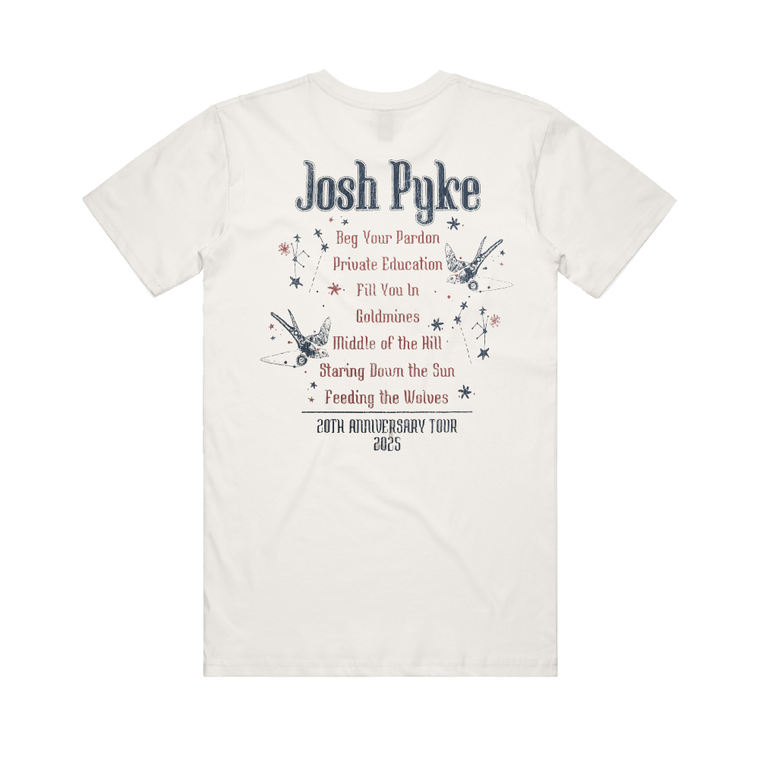 Josh Pyke / Feeding The Wolves 20th Anniversary Tour Natural T-Shirt