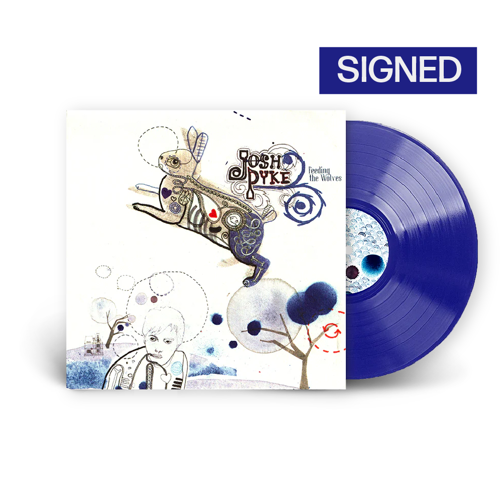 Josh Pyke / Feeding the Wolves Signed Blue Vinyl LP