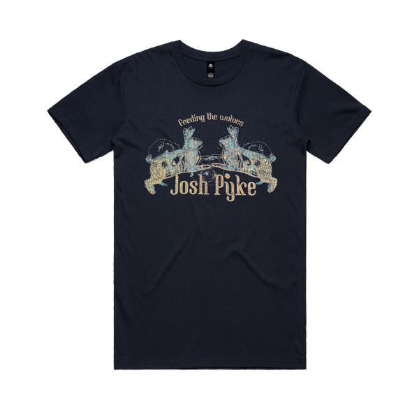 Josh Pyke / Feeding The Wolves 20th Anniversary Tour Navy T-Shirt ...