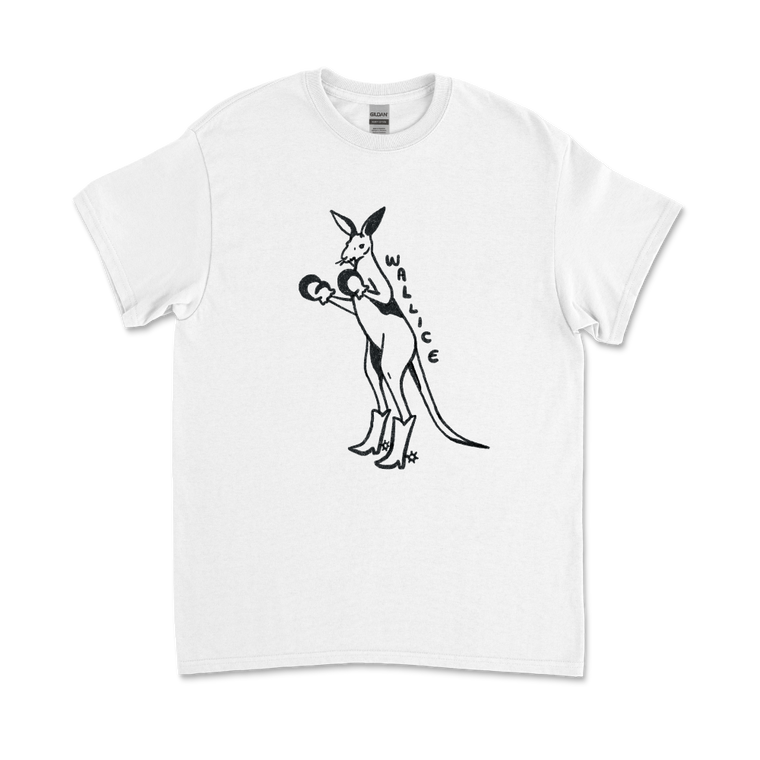 Wallice / Kangaroo White T-Shirt