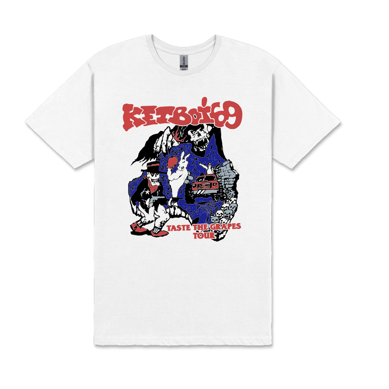 KETBOI69 / Taste The Grapes Tour White T-Shirt