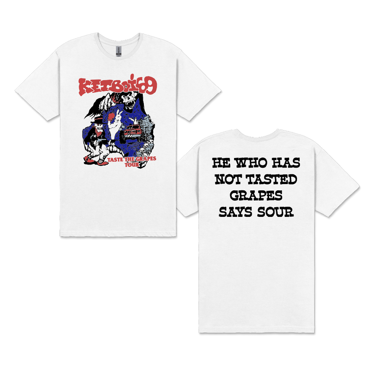 KETBOI69 / Taste The Grapes Tour White T-Shirt