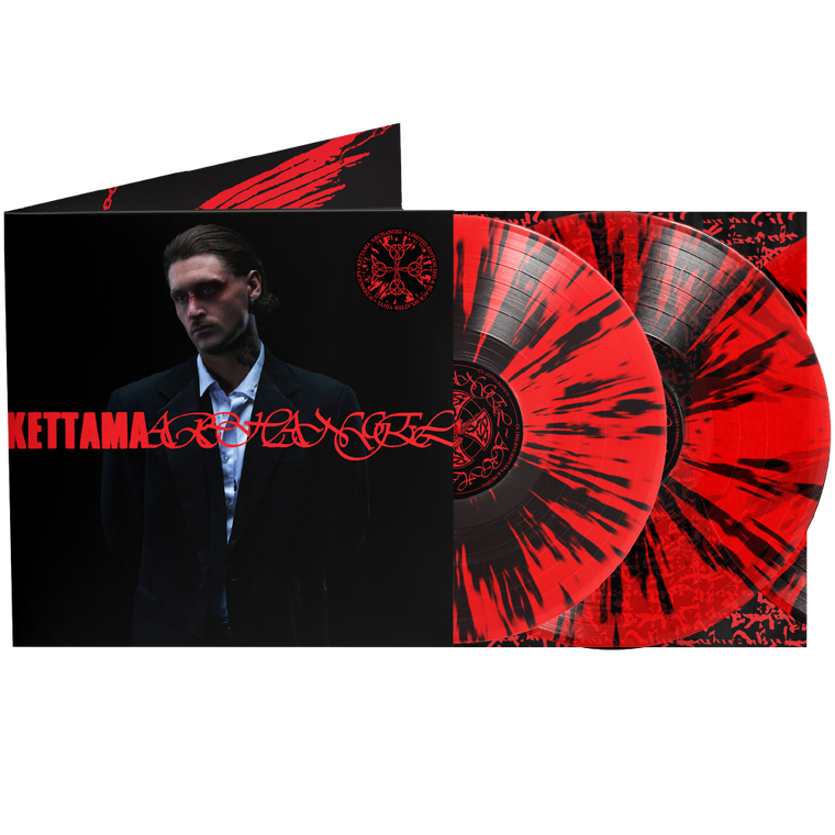 KETTAMA 'Archangel' 2LP Transparent Red & Black Splatter Vinyl