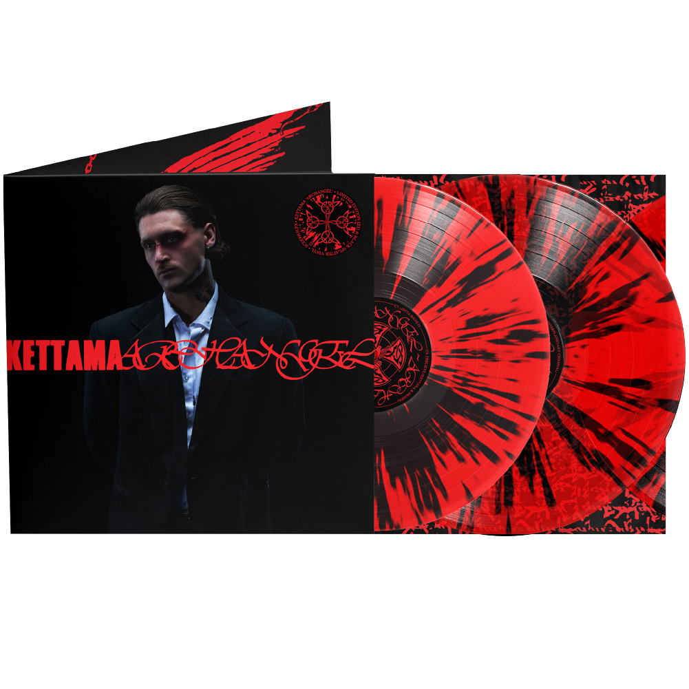 KETTAMA 'Archangel' 2LP Transparent Red & Black Splatter Vinyl