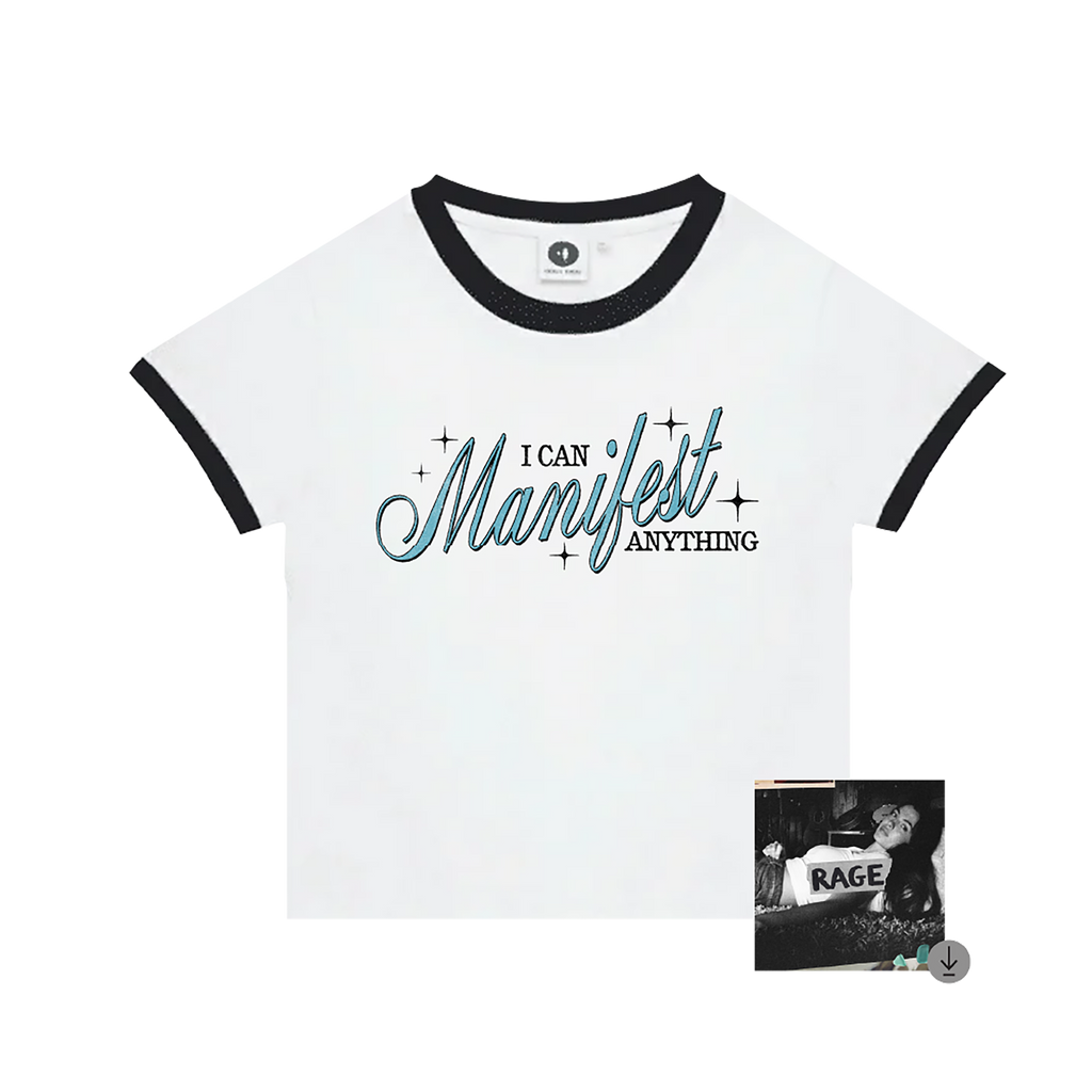 Kita Alexander / I Can Manifest Anything White Baby Tee & Digital Download