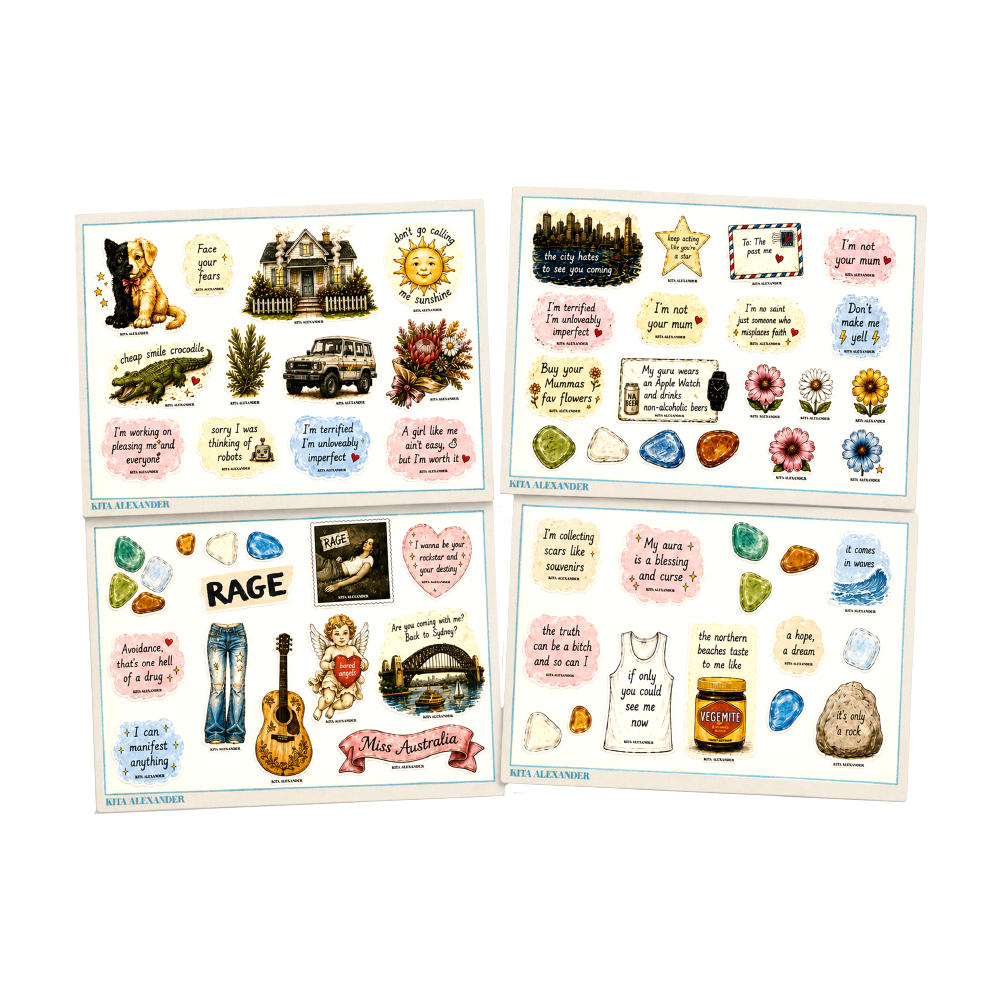 Kita Alexander / RAGE Sticker Sheet 4-Pack ***PRE-ORDER***