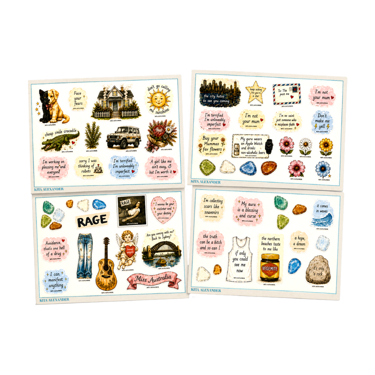 Kita Alexander / RAGE Sticker Sheet 4-Pack ***PRE-ORDER***