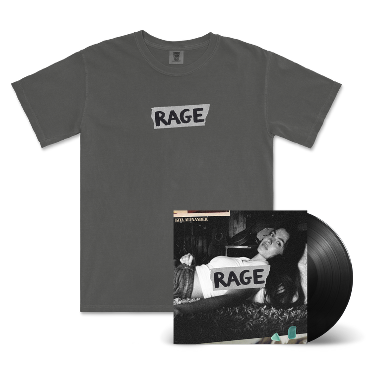 Kita Alexander / RAGE LP Black Vinyl, Pepper T-Shirt & Signed Art Card