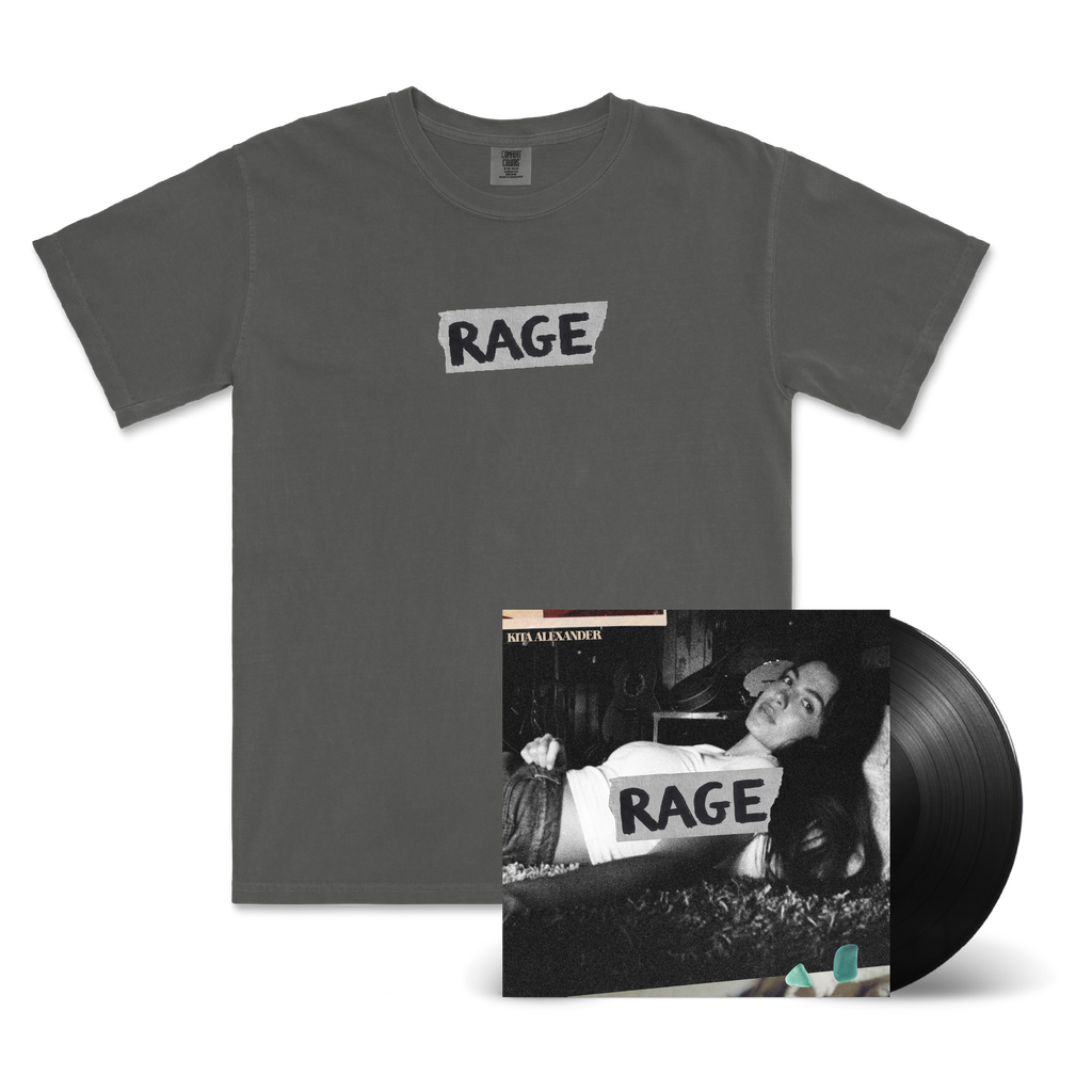 Kita Alexander / RAGE LP Black Vinyl, Pepper T-Shirt & Signed Art Card