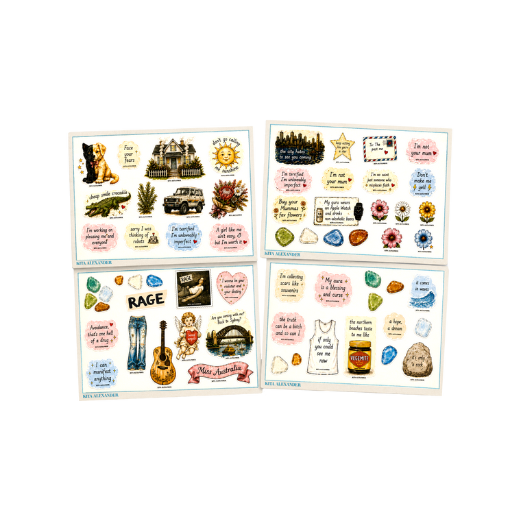 Kita Alexander / RAGE Sticker Sheet 4-Pack