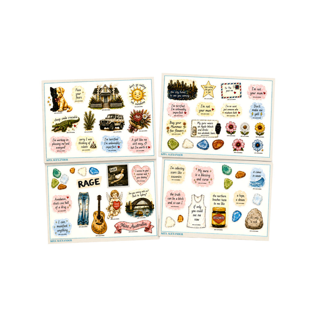 Kita Alexander / RAGE Sticker Sheet 4-Pack