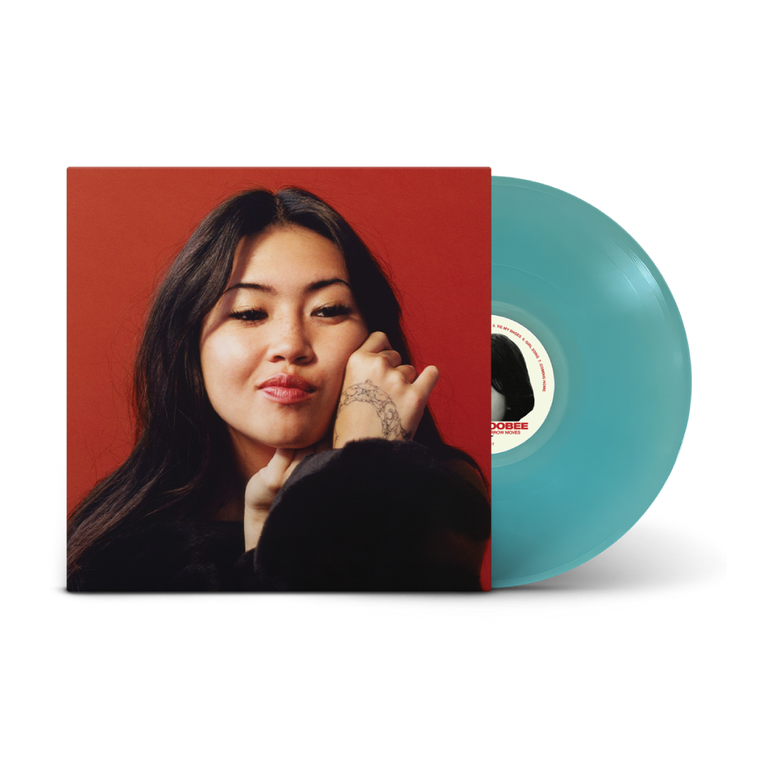 Beabadoobee / This Is How Tomorrow Moves LP Exclusive Alternative Cover & Sea Glass Blue Vinyl, Blue Hoodie & Cream T-Shirt Bundle