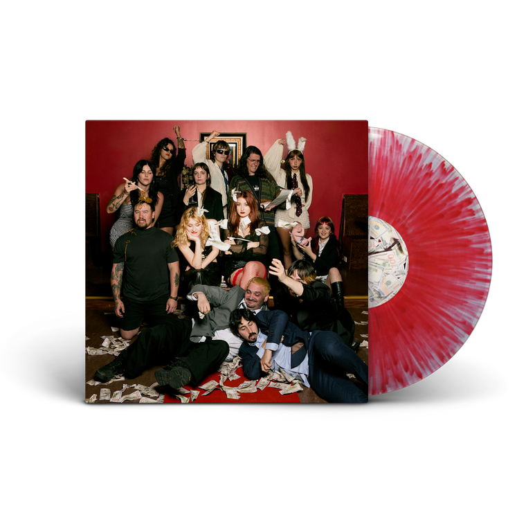 Lambrini Girls / No Refunds LP Limited Clear Red Splatter Vinyl ***PRE-ORDER***