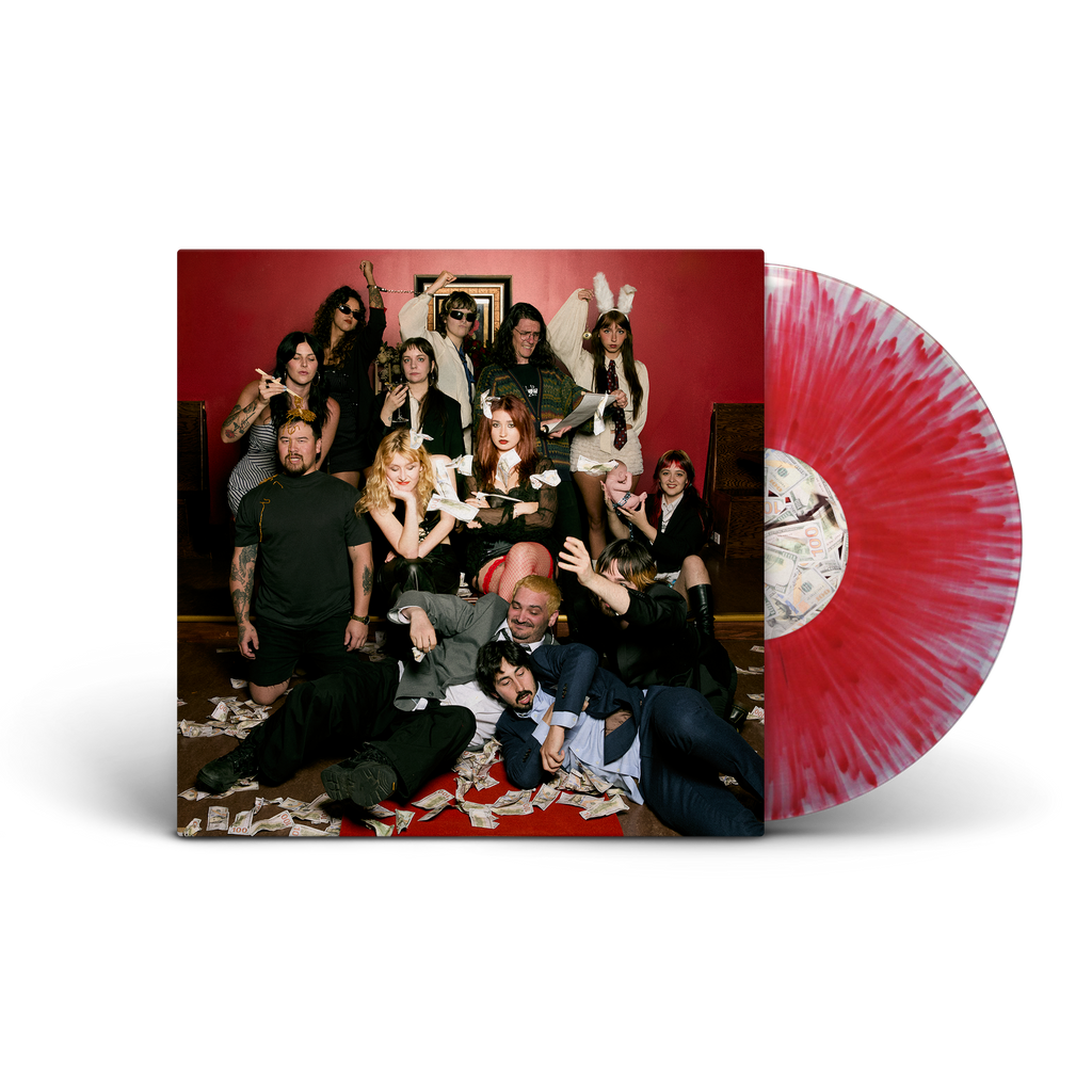 Lambrini Girls / No Refunds LP Limited Clear Red Splatter Vinyl ***PRE-ORDER***