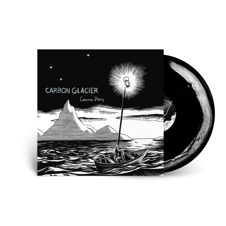 Laura Veirs / Carbon Glacier LP Clear & Black Swirl Vinyl