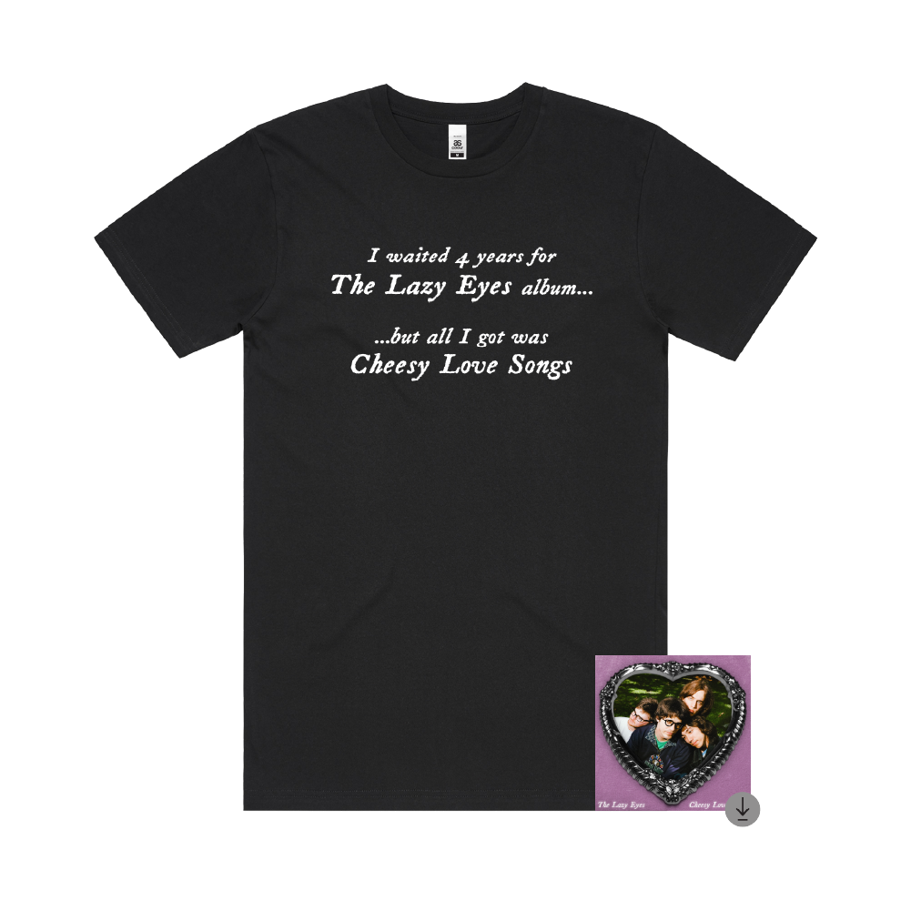 The Lazy Eyes / Joke Black T-Shirt & Digital Download ***PRE-ORDER***
