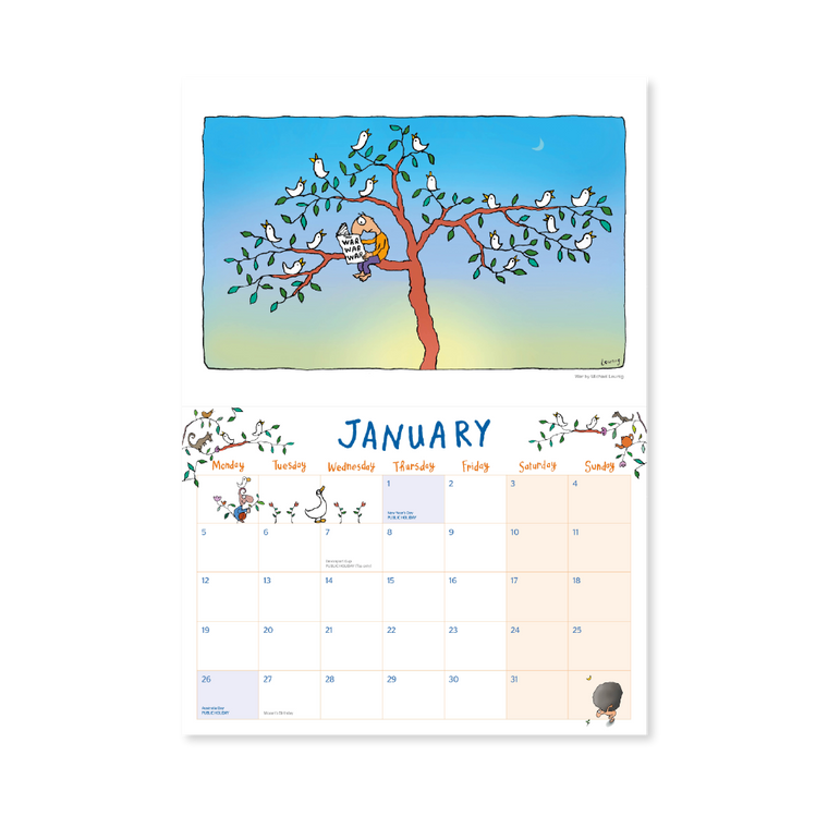 2026 Leunig Calendar 'The Afterlife'