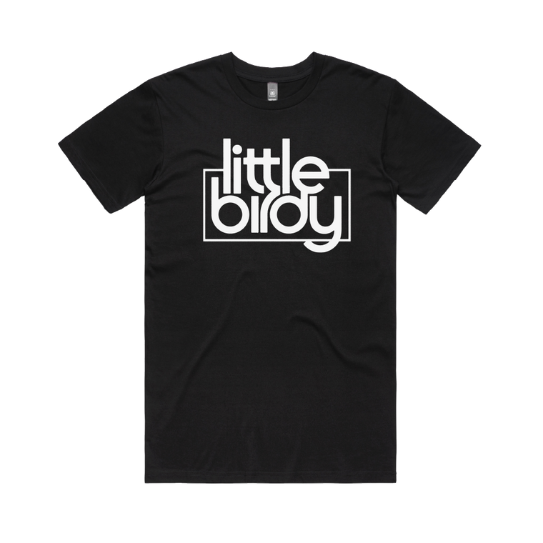 Little Birdy / Logo Black Tee