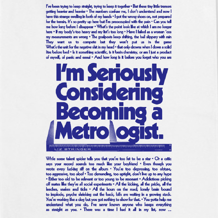 Liz Stringer / 'I'm Seriously Considering Becoming A Metrologist' Tea Towel