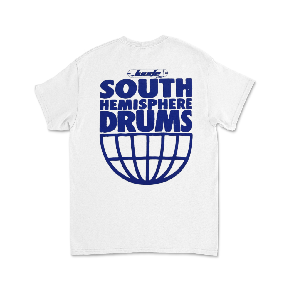 LUUDE / South Hemisphere Drums White Tee