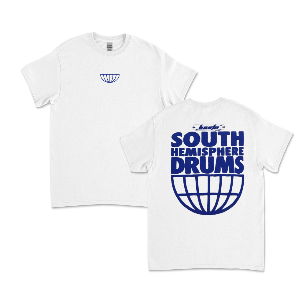 LUUDE / South Hemisphere Drums White Tee