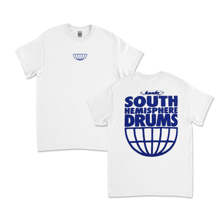 LUUDE / South Hemisphere Drums White Tee