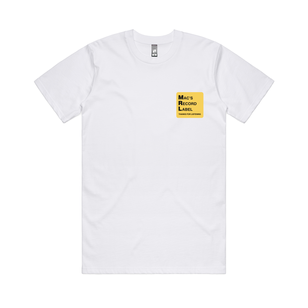 Mac's Record Label / White T-shirt