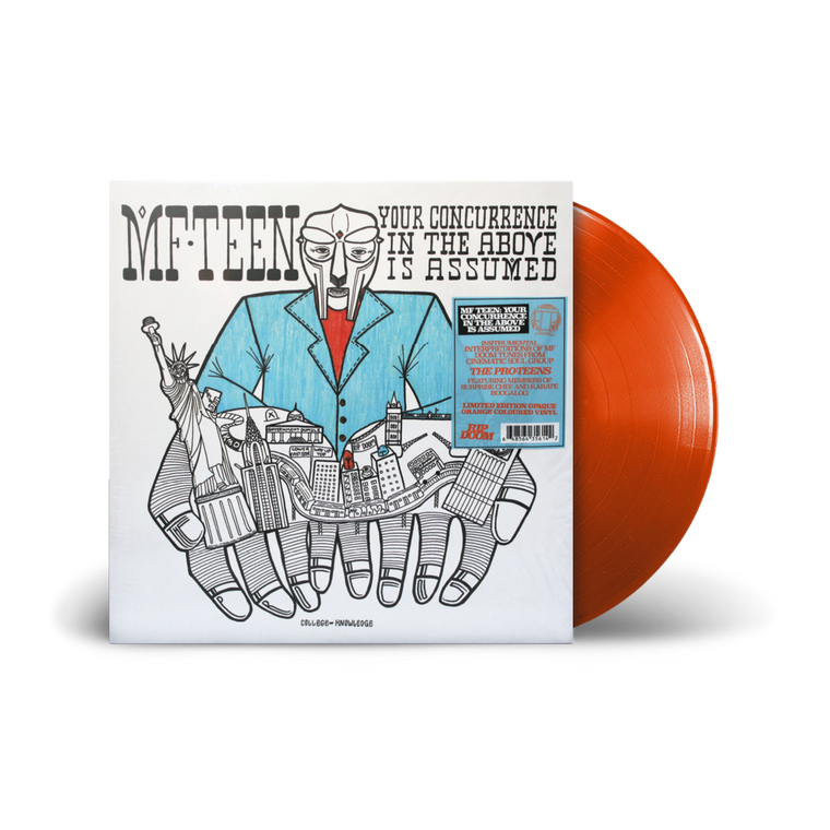 The Pro-Teens / MF TEEN: YOUR CONCURRENCE IN THE ABOVE IS ASSUMED LP Orange Vinyl