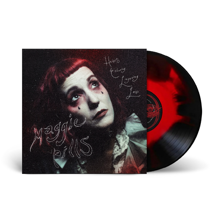 The Maggie Pills / Hearts Enduring Lingering Loss LP Limited Edition Red & Black Smash Vinyl
