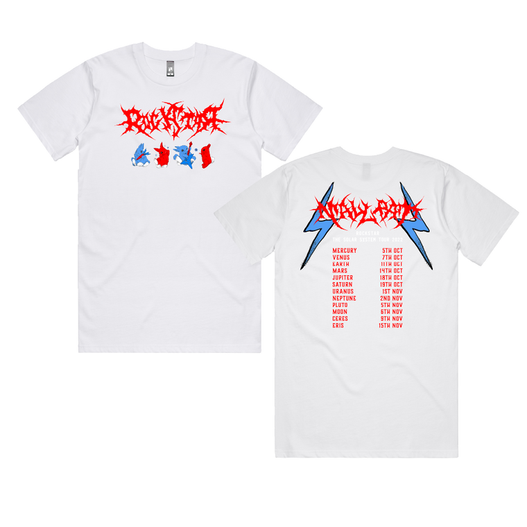 Mallrat / "Rock Star" White T-Shirt