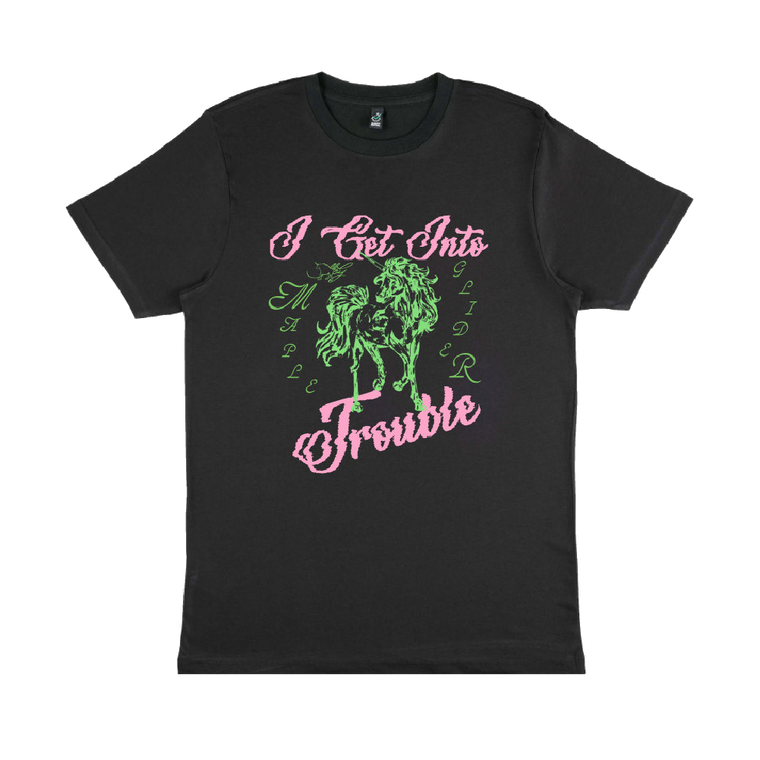 Maple Glider / Bionic Unicorn - Faded Black T-Shirt