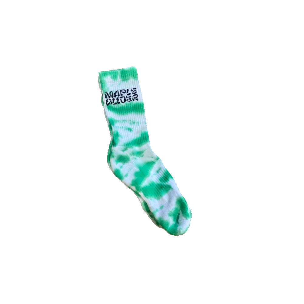 Maple Glider / Sporty Socks - Green Tie-Dye