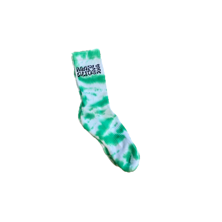 Maple Glider / Sporty Socks - Green Tie-Dye