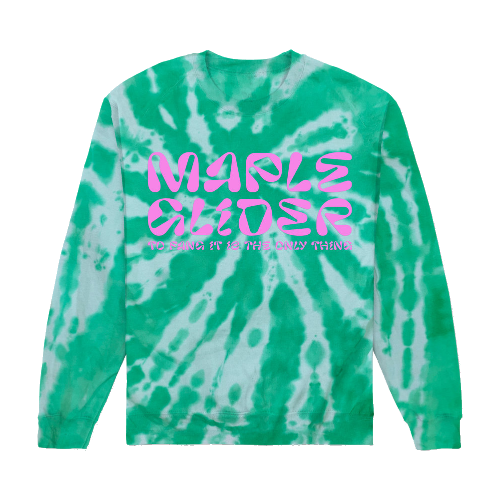 Maple Glider / Fang It - Green Tie-Dye Sweater