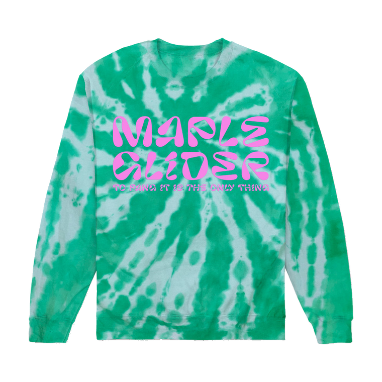 Maple Glider / Fang It - Green Tie-Dye Sweater
