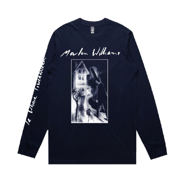 Marlon Williams / Te Whare Tīwekaweka Navy Blue Long Sleeve