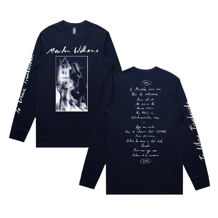 Marlon Williams / Te Whare Tīwekaweka Navy Blue Long Sleeve