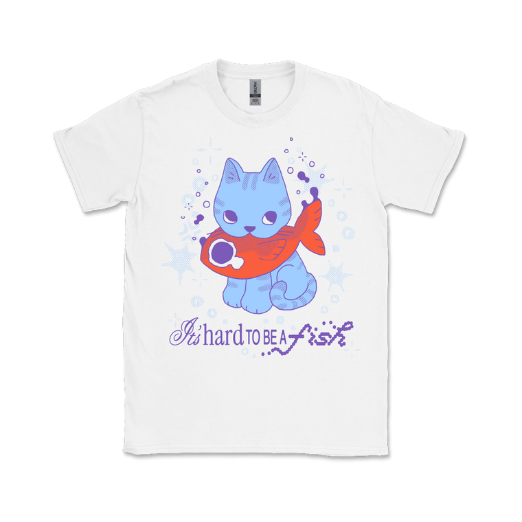 Montaigne / It's hard to be a fish SIGNED T-shirt (front print only)