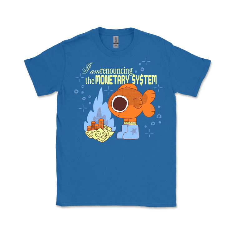 Montaigne / Renouncing the Monetary System Royal Blue Tee