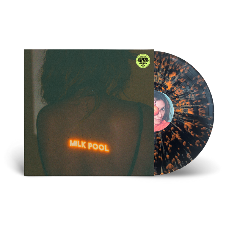 Merpire / MILK POOL LP Exclusive Orange & Black Splatter Vinyl & Socks Bundle